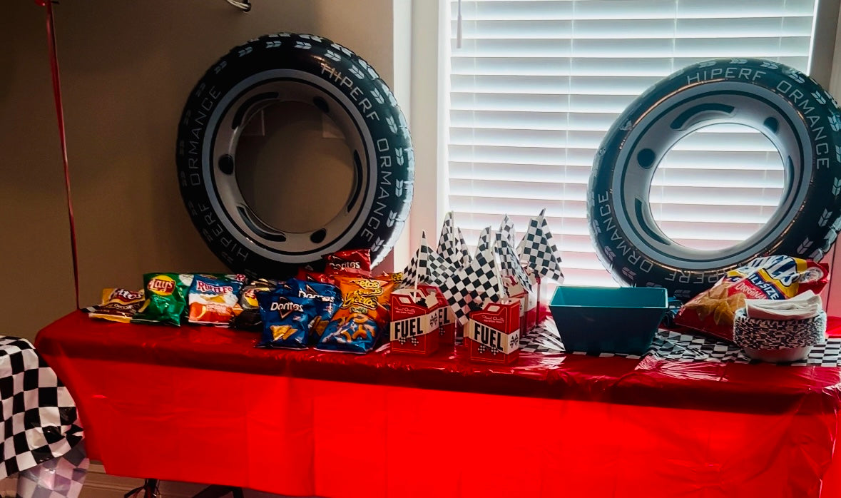 Cars themed birthday party decor kit (Amazon list)